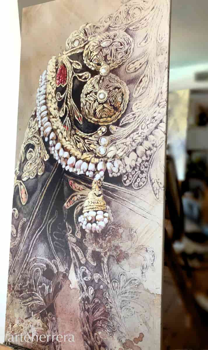 corazon purpura torero traje de luces herrera bastidor