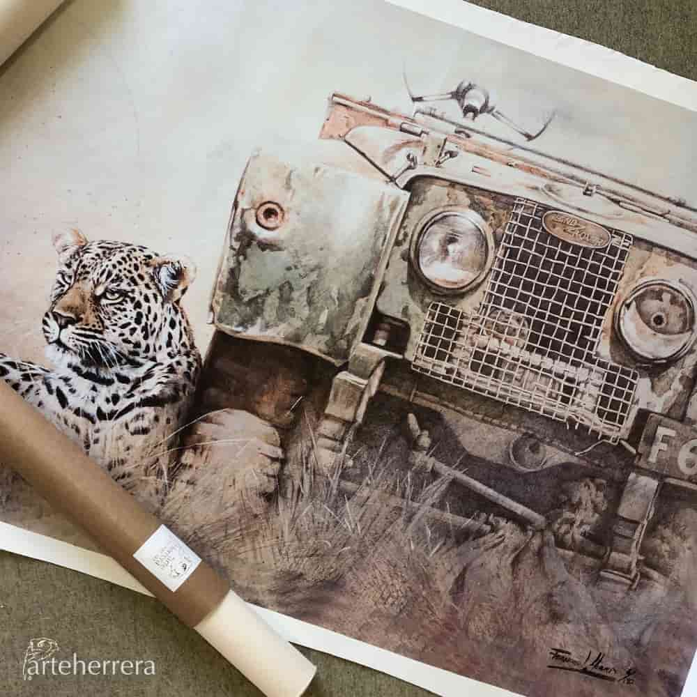 trust leopardo landrover bigfive caza herrera lienzo
