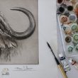grabado bufalo africano arte herrera 5