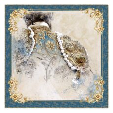 BLUE TORERO SCARF 33 x 33