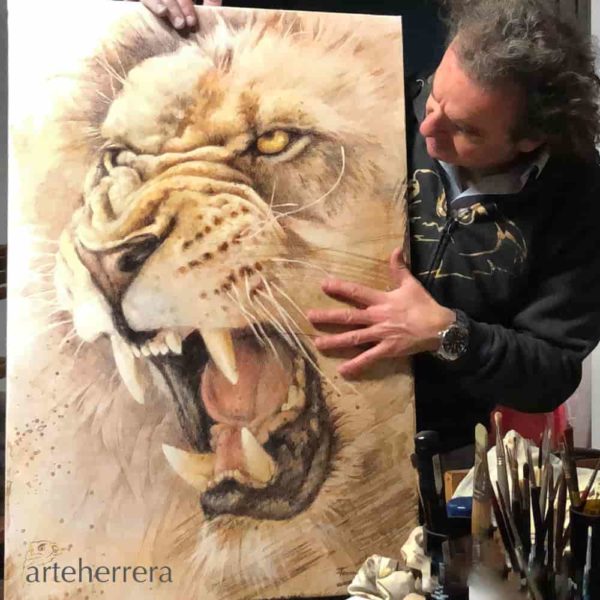 leon cuadro herrera lion arteherrera