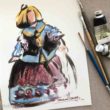 menina herrera azul carmin arteherrera