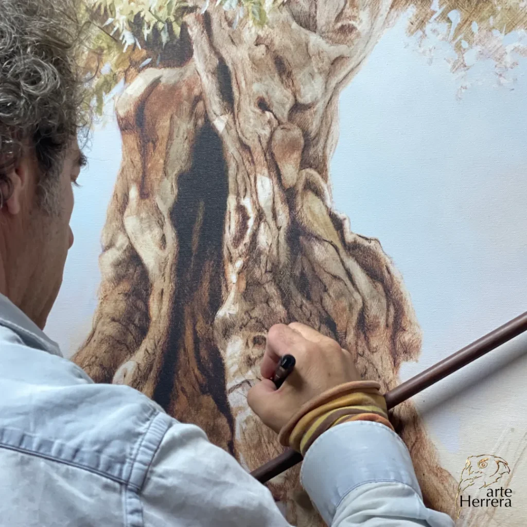 olivo cuadro decoracion salon herrera