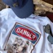 danger lobo camiseta arteherrera blanca viaje