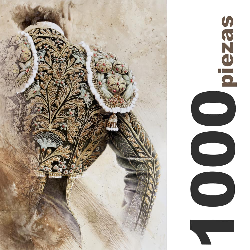 puzzle torero oro negro arteherrera rompecabezas