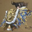 boceto torero azul herrera