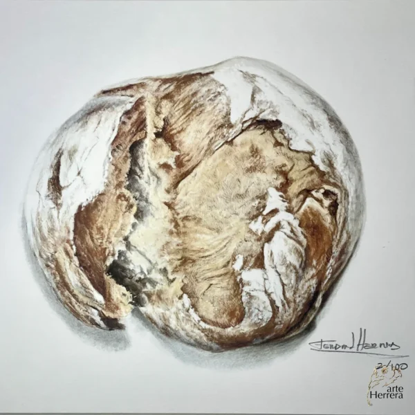 lamina pan hogaza carpeta dibujo herrera certificada firmada