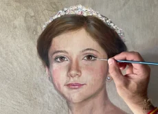 retrato femenino al oleo pintura herrera 1