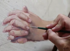 retrato femenino al oleo pintura herrera 2