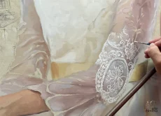 retrato femenino al oleo pintura herrera 3