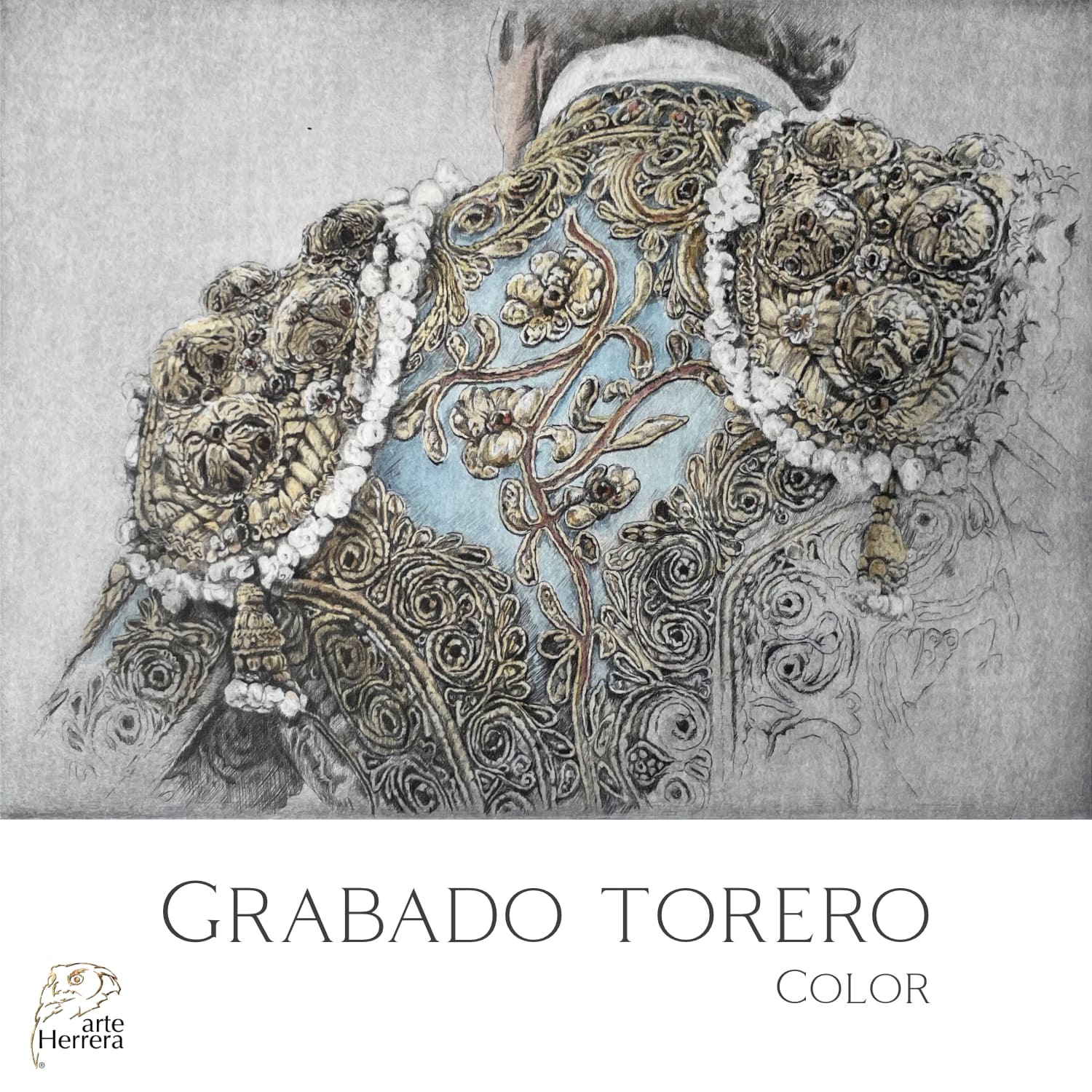 grabado torero coloreado herrera tauromaquia grabado torero coloreado herrera tauromaquia