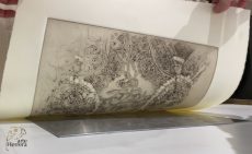 grabado torero coloreado herrera torculo