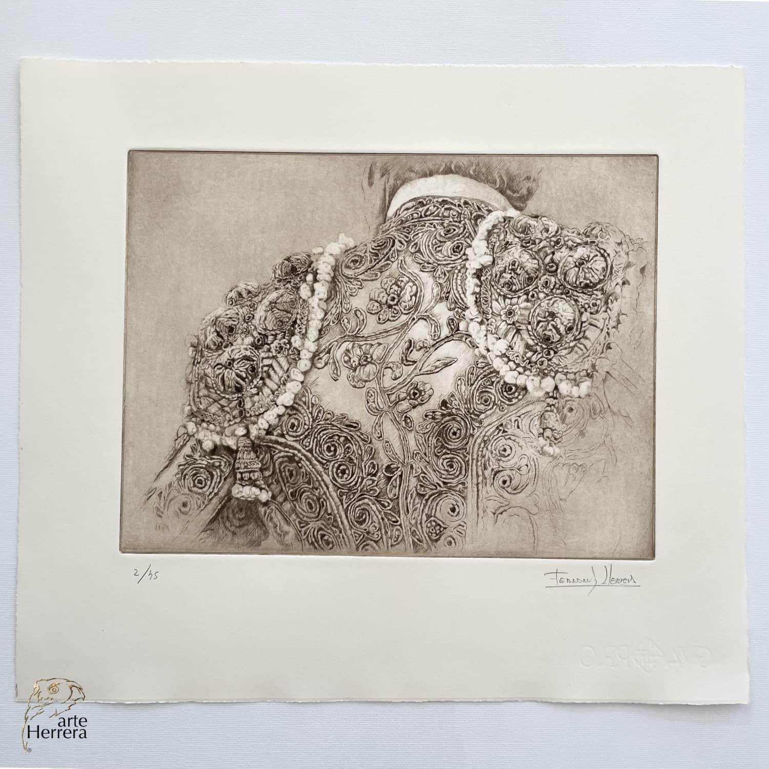 grabado torero herrera serie limitada certificada