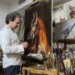 arabian horse qatar herrera oil painter