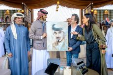 oil Portrait of His Highness Shaikh Jassim bin Hamad bin Khalifa Al Thani Qatar