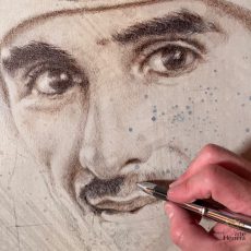 painting Portrait of His Highness Shaikh Jassim bin Hamad bin Khalifa Al Thani Qatar painting