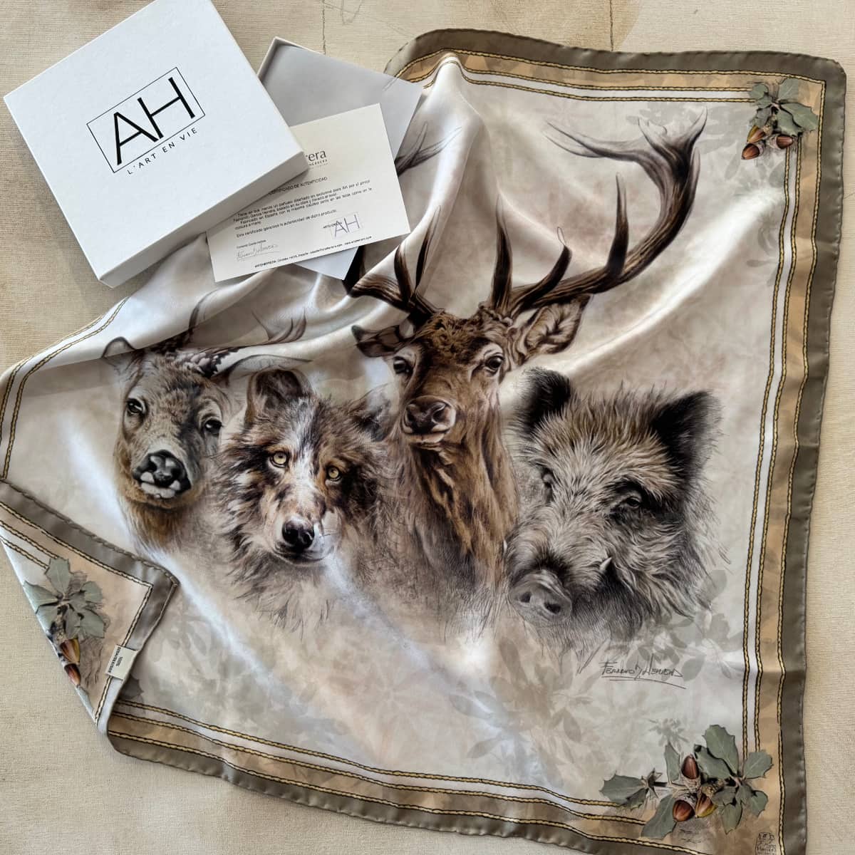 pañuelo caza hermes venado jabali corzo herrera