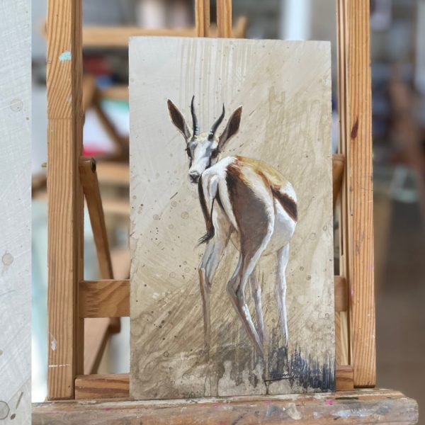 oleo sringbuck herrera wildlifeart