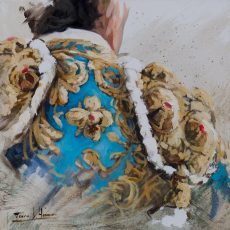 Boceto torero azul