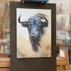 toro bravo cuadro deco herrera