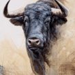 toro bravo cuadro herrera