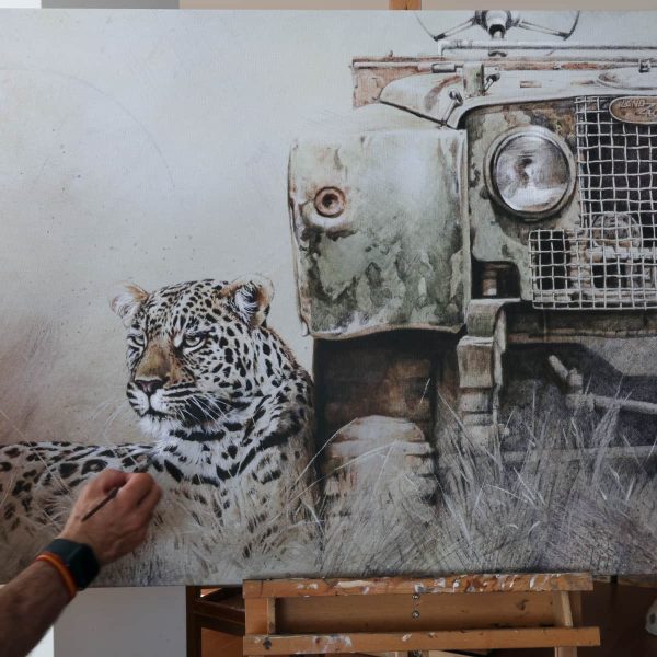 leopardo cuadro lienzo land rover arte herrera canvas print leopard 3