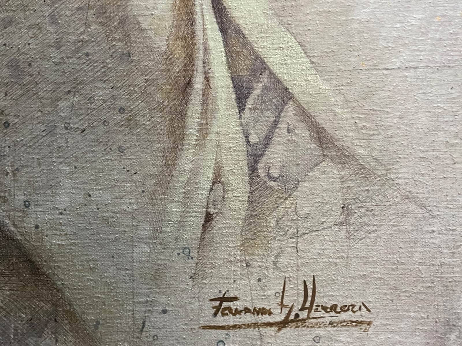 torero picador toro herrera firmado