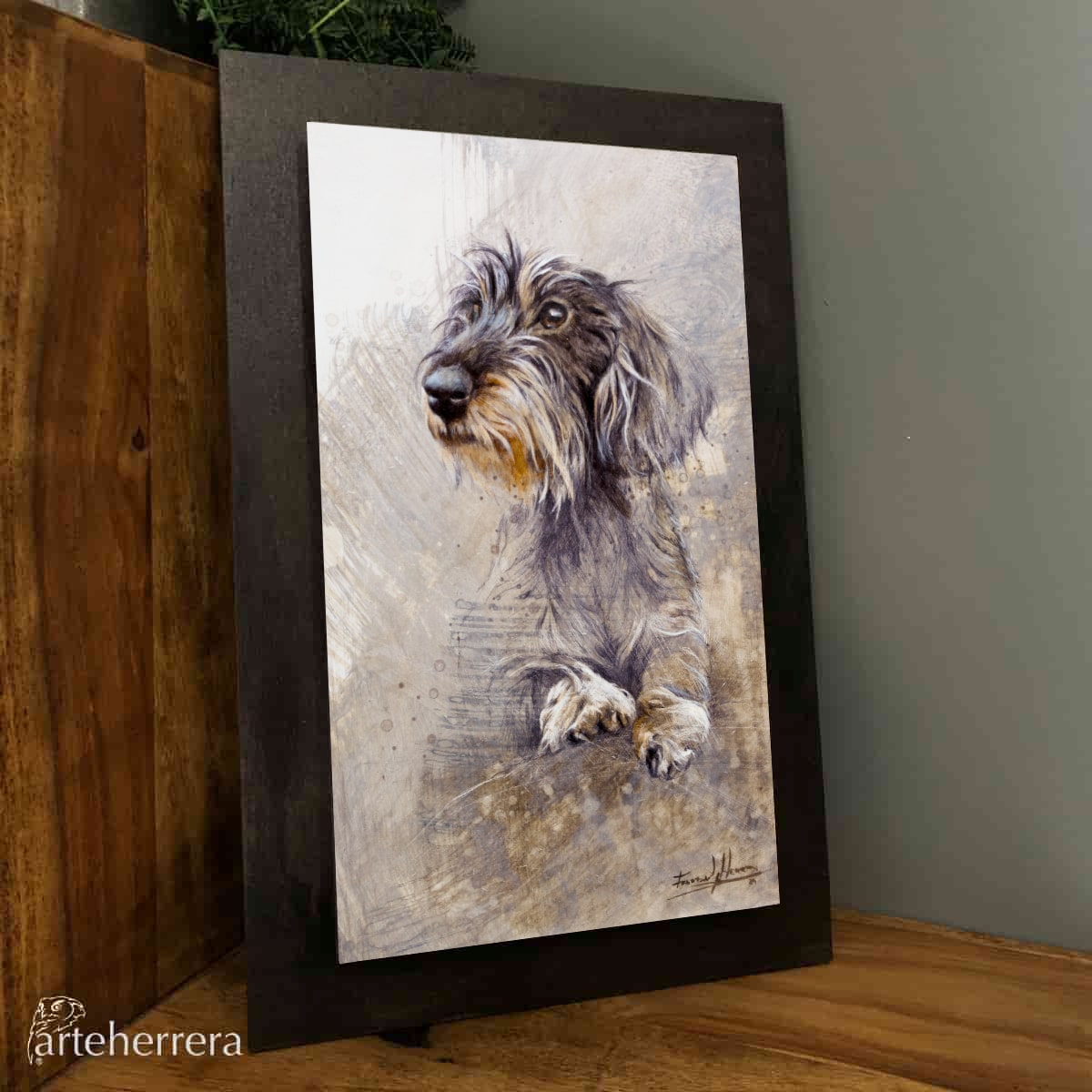 cuadro teckel mascota herrera arteherrera cuadro teckel mascota herrera arteherrera