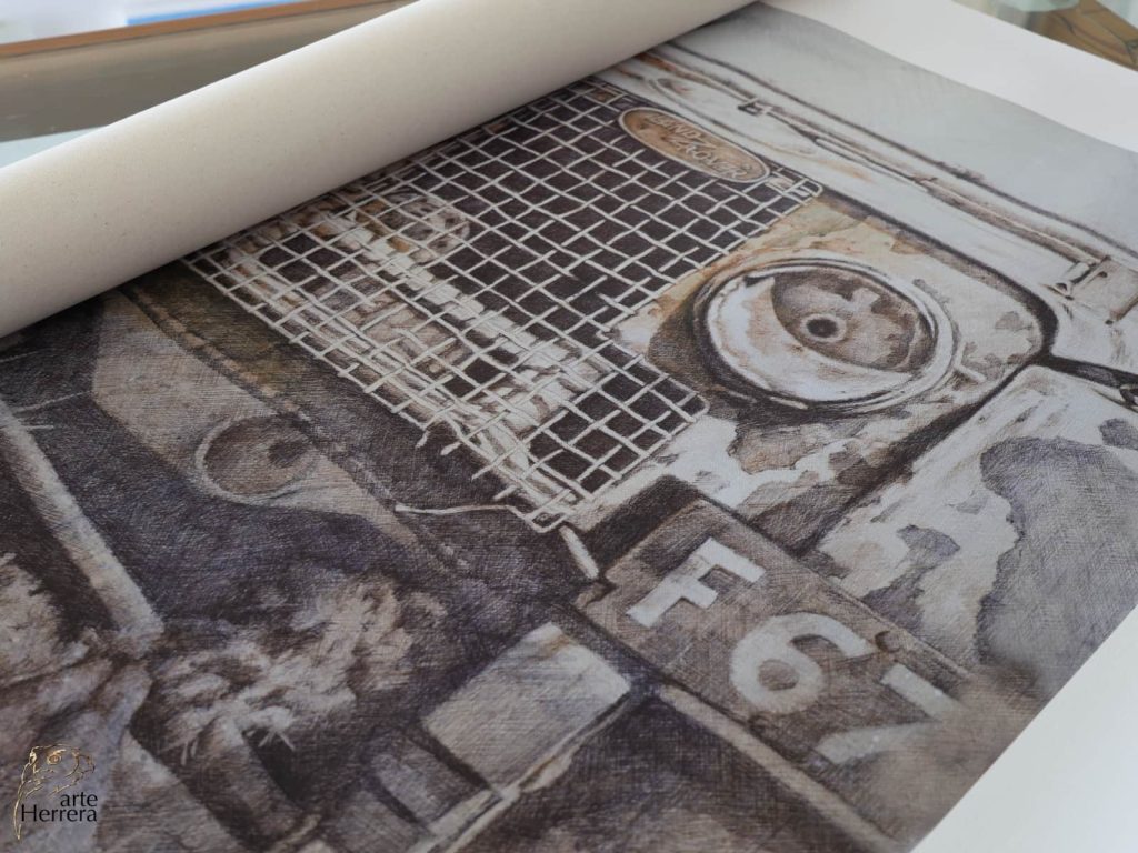 leopardo cuadro lienzo land rover arte herrera canvas print leopard