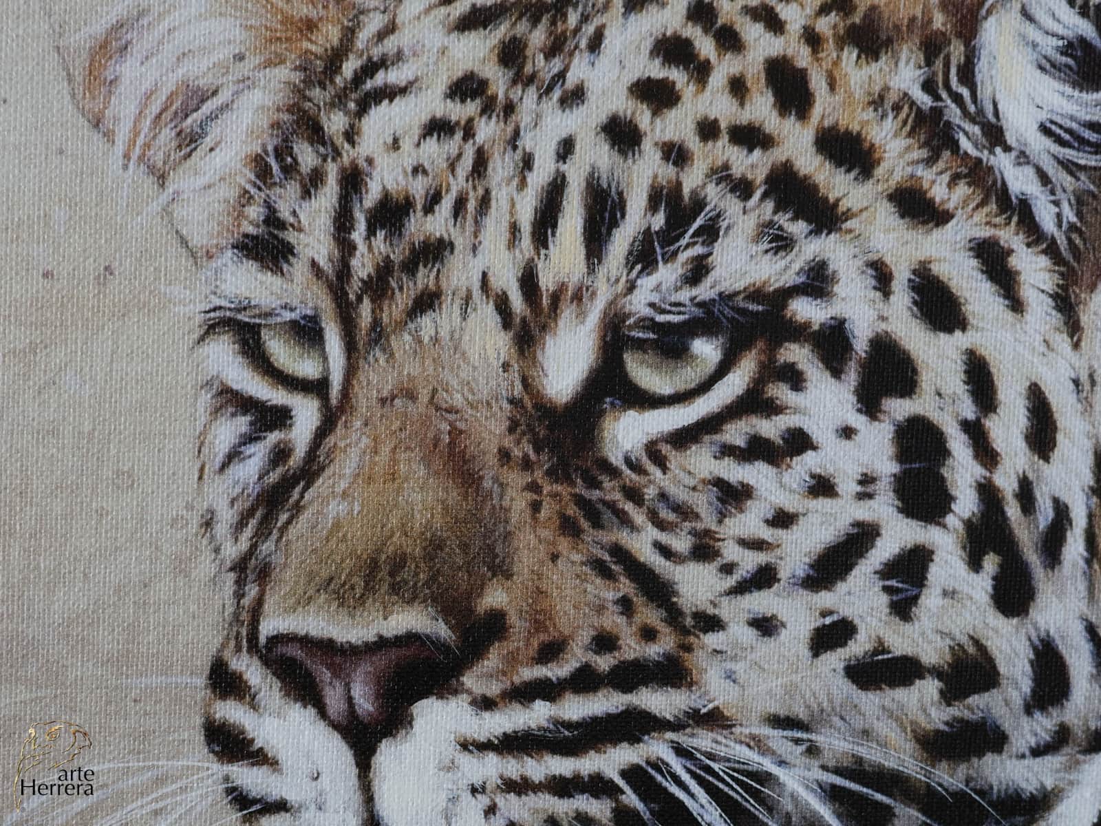 leopardo cuadro lienzo land rover arte herrera canvas print leopard wild