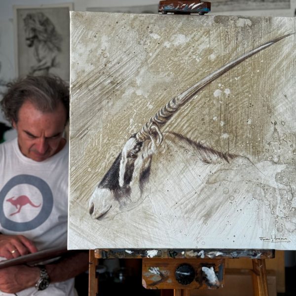 oryx artwork qatar painter herrera realism