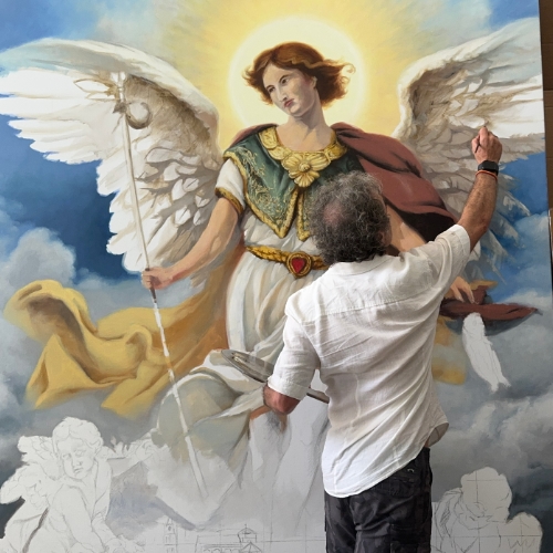 cuadro san rafael cordoba herrera parroquia cristo rey 1