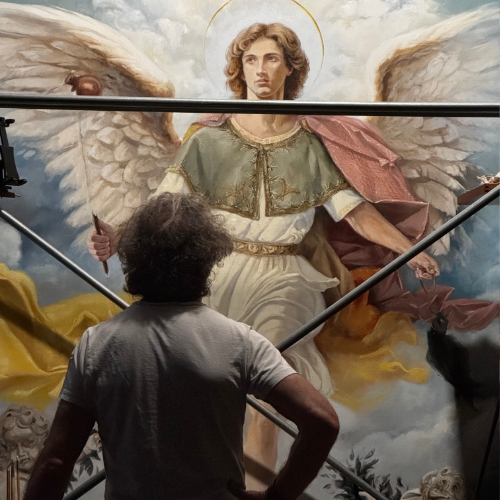 cuadro san rafael cordoba herrera pintor
