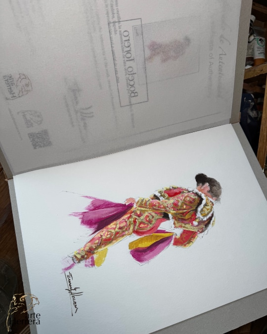 boceto torero al oleo herrera comprar