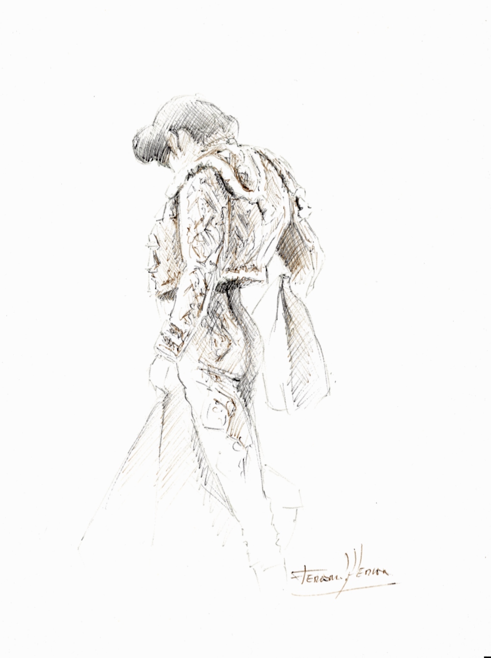 dibujo torero herrera