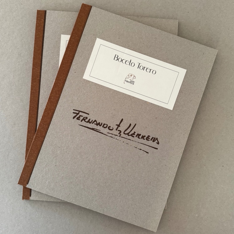 dibujo torero herrera boligrafo carpeta