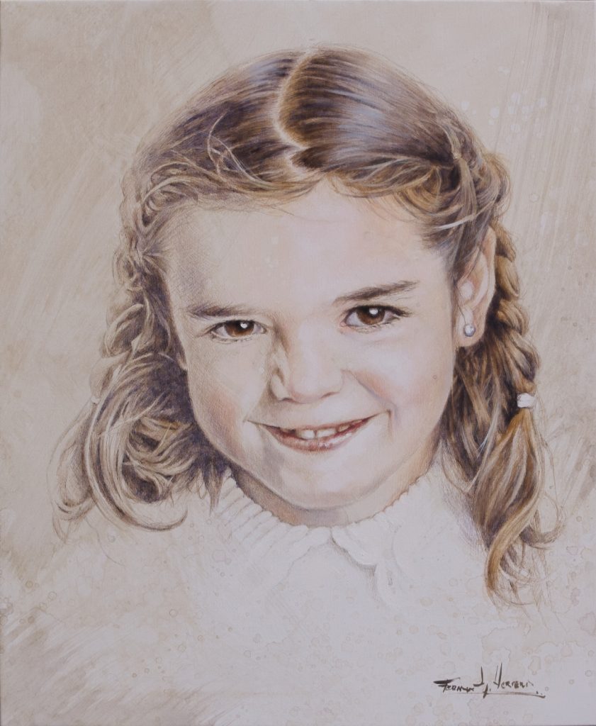 retrato niña herrera