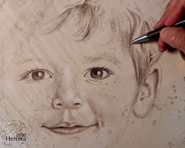 retrato niño herrera