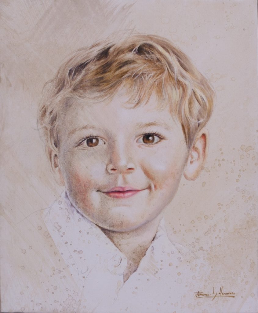retrato niño herrera