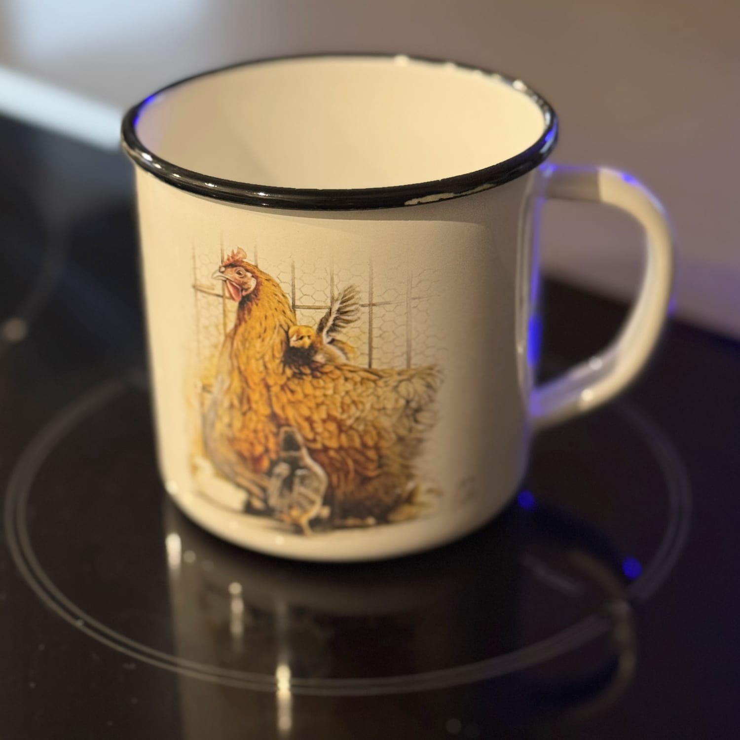 taza gallina y pollitos arteherrera cocina
