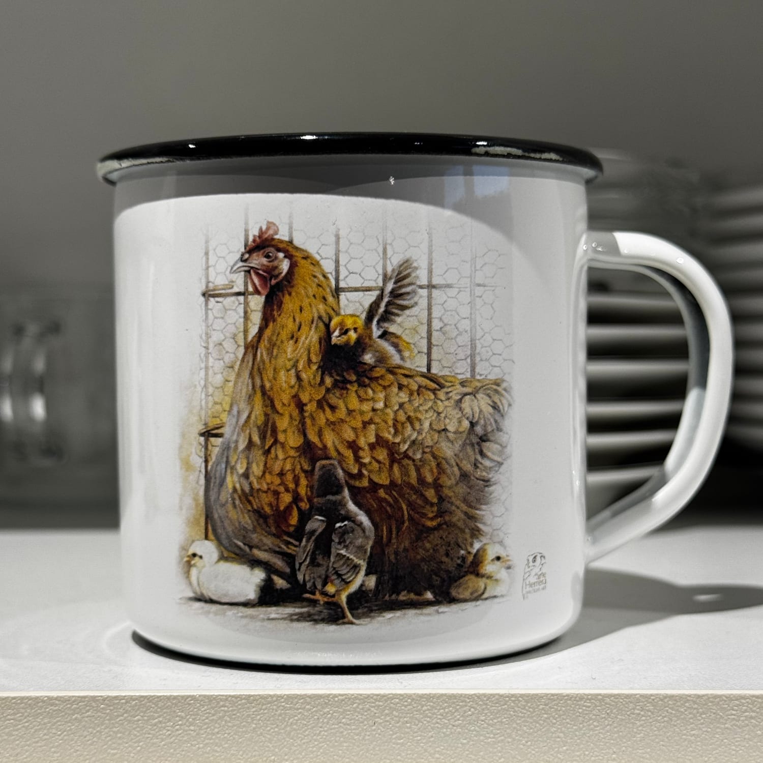 taza gallina y pollitos arteherrera comprar