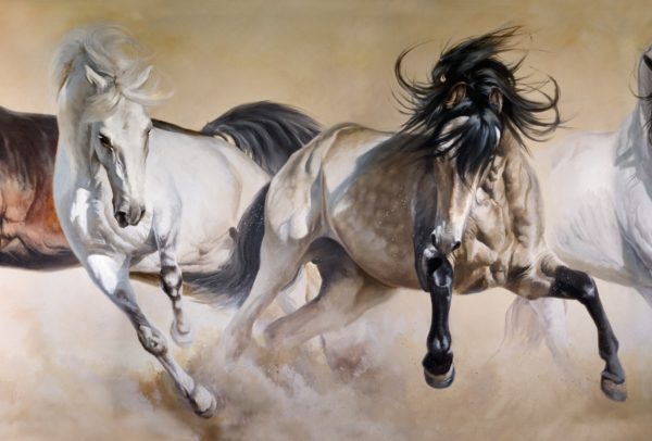 EQUOS cuadro caballos herrera comprar