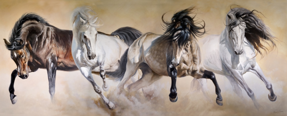 EQUOS cuadro caballos herrera comprar EQUOS cuadro caballos herrera comprar