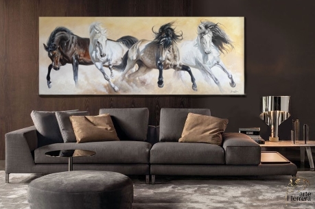 cuadro caballos equos comprar deco herrera cuadro caballos equos comprar deco herrera