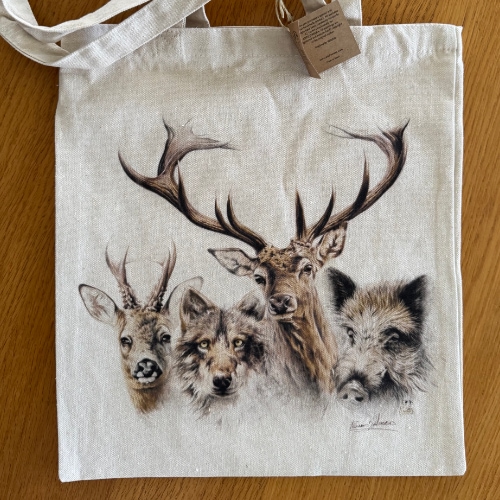 bolsa algodon fauna persobanlizada