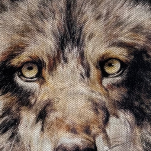 bolsa algodon lobo herrera