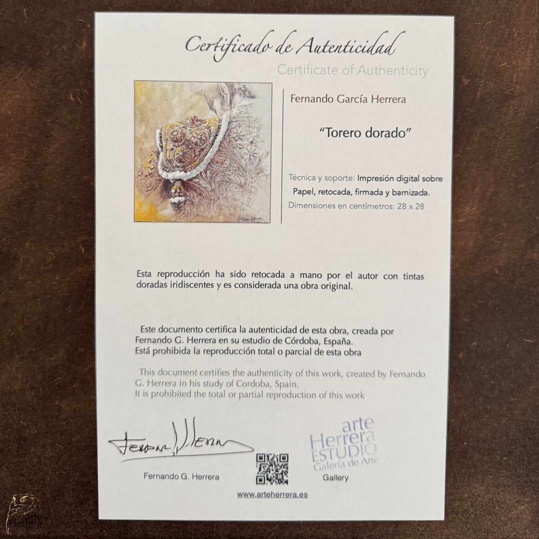 cuadro torero comprar herrera exclusivo roca rey certificado cuadro torero comprar herrera exclusivo roca rey certificado