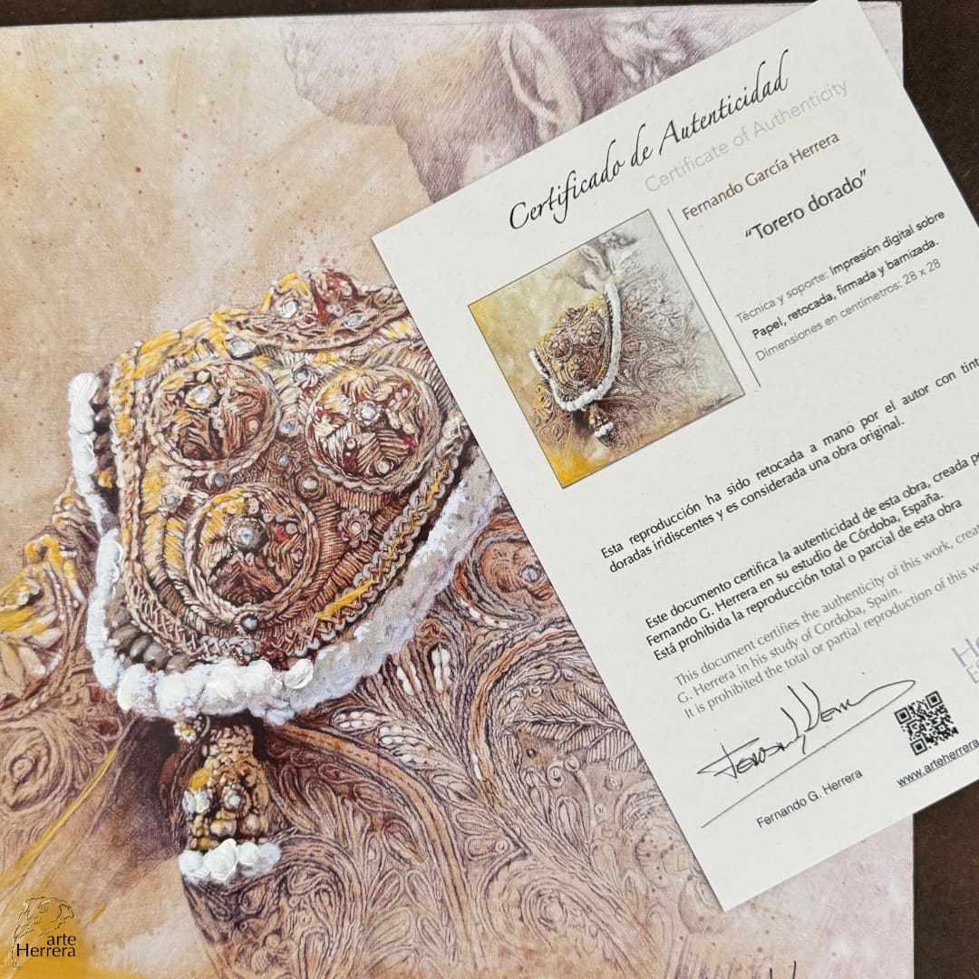 cuadro torero herrera exclusivo roca rey certificado cuadro torero herrera exclusivo roca rey certificado