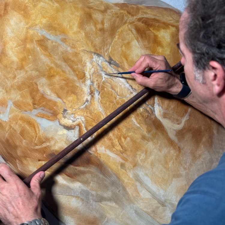 cuadro piedra pintada al oleo herrera cuadro piedra pintada al oleo herrera