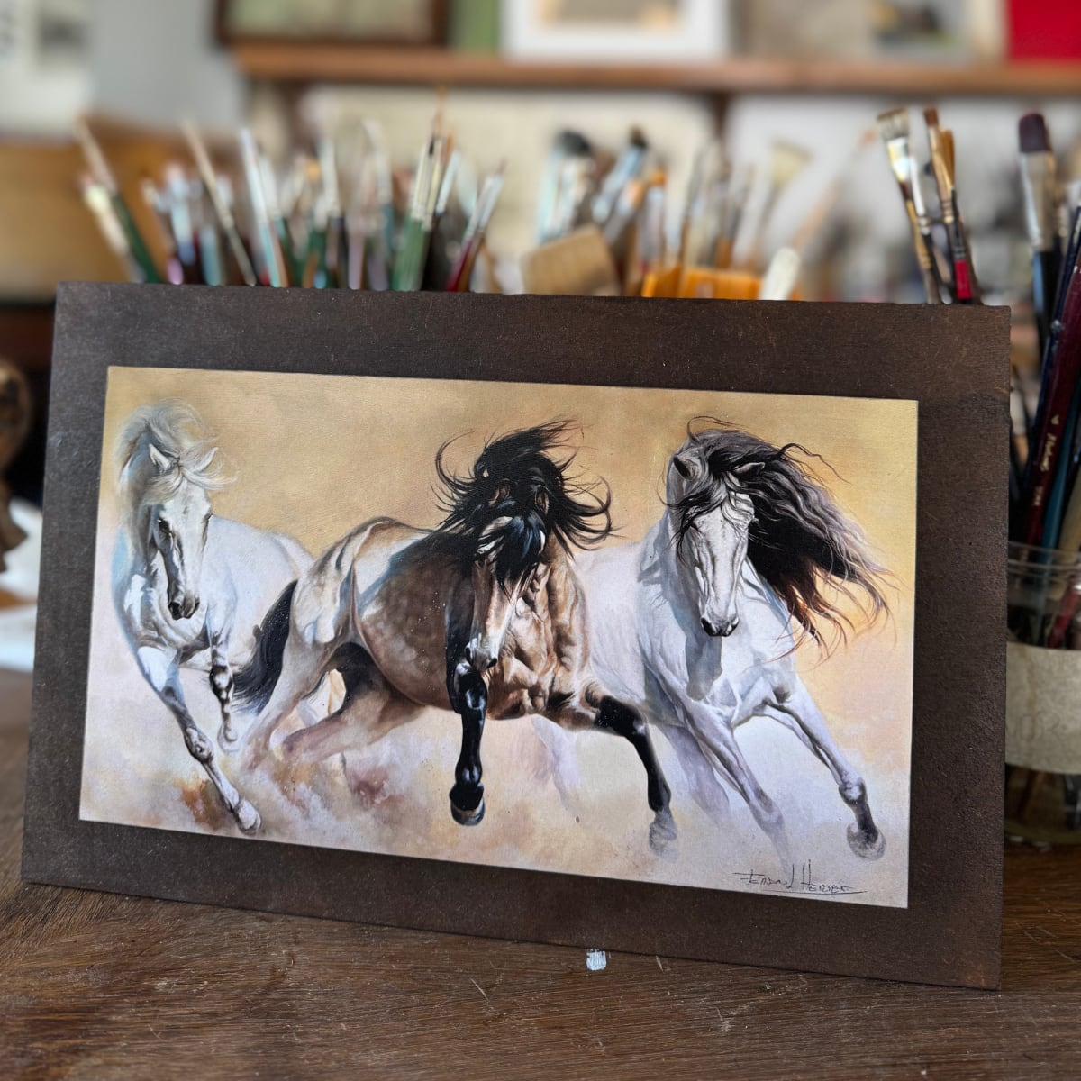 tabla caballos equos arteherrera cuadro